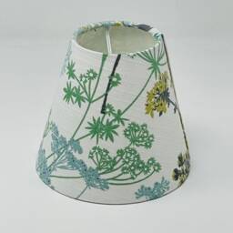 Teal Pistachio Country Hedgerow Small Candle Clip Tapered Chandelier Lampshade - thumbnail 2