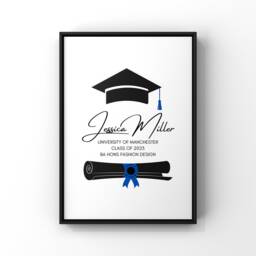 Best Friend Gift, Personalised Gift For Friend, Friends Print, University Graduation Wall Art - thumbnail 2