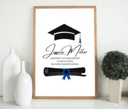Best Friend Gift, Personalised Gift For Friend, Friends Print, University Graduation Wall Art - thumbnail 1