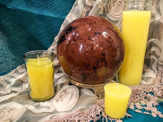 Yellow Candle - 7 Day Ritual Burn Hand-Poured Pagan Ceremony Wicca Sacred - image 1
