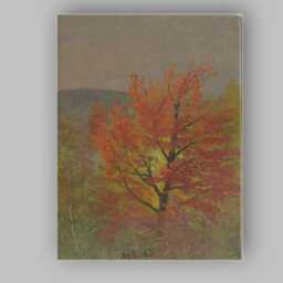 Vibrant Autumn Maple Tree Seasonal Landscape Painting Canvas Wall Art Print Decor Picture Ready To Hang