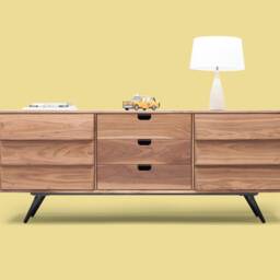 Midcentury Solid Timber Sideboard 05 - Marble Top Optional - thumbnail 3