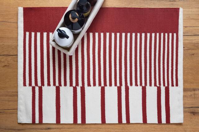 Copper Coral Pier Bathmat Kilim Rug Bath Mat Stripes 48x36 2x3 Bathmats Rugs Cotton Flatwoven Bathroom Decor Doormat Kitchen Set - image 1