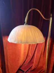 Handmade Porcelain Lampshade, Hand Carved, Pure White - thumbnail 1
