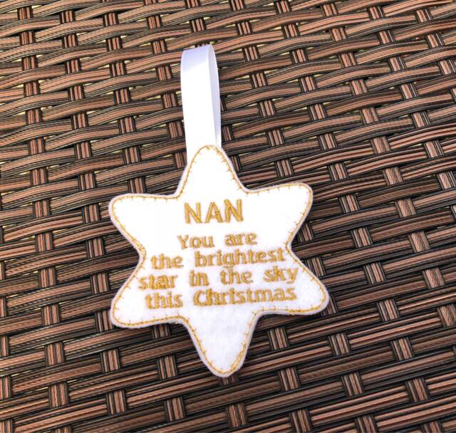Memorial Star, in Memory Of, Christmas Brightest Star Hanging Decoration, Decoration - image 1