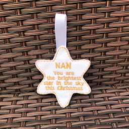Memorial Star, in Memory Of, Christmas Brightest Star Hanging Decoration, Decoration - thumbnail 2