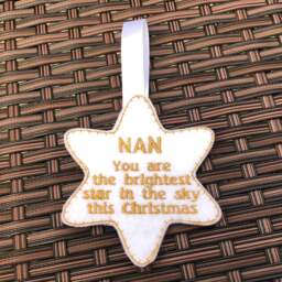 Memorial Star, in Memory Of, Christmas Brightest Star Hanging Decoration, Decoration - thumbnail 3