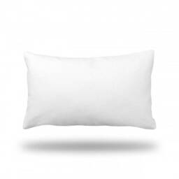 "Solid White - Lumbar Pillow Decorative Accent Pillow, Throw Cover, Case Rectangle 13"" X 22" - thumbnail 1