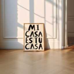 Mi Casa Es Tu Unframed Print - Spanish Prints Hallway Wall Decor Poster Welcome Housewarming Gift - thumbnail 2