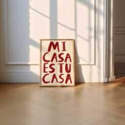 Mi Casa Es Tu Unframed Print - Spanish Prints Hallway Wall Decor Poster Welcome Housewarming Gift - thumbnail 3