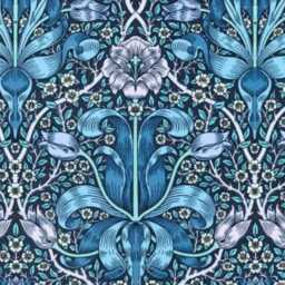 William Morris Spring Thicket Cushion Cover Arts & Crafts Velvet Pillow - thumbnail 2