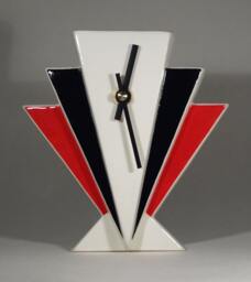 Echo Of Deco British Art Pottery Inspired Manhattan Mantel Clock