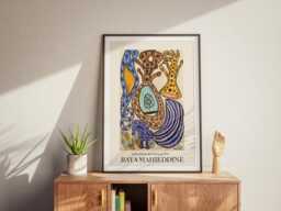 Baya Mahieddine Art Print Algerian Artist Exhibition Wall Decor - thumbnail 1