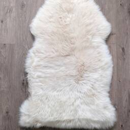 Creamy Linen Colour Luxury Large Sheepskin Rug - thumbnail 3