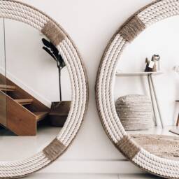 Large Rope Mirror - 31.4 - thumbnail 4