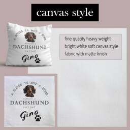 Dachshund Cushion Dog Mum Birthday Gift Personalised Dogs Name Pillow Owner Him Her Dad Friend Lover Home Decor - thumbnail 4
