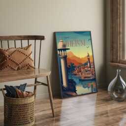 Visit Jhelum Wall Art Print - Pakistan Travel Poster - thumbnail 2