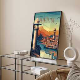 Visit Jhelum Wall Art Print - Pakistan Travel Poster - thumbnail 1