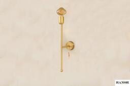 Wall Lighting Brass Candle Lamp Vanity Light Fixture, Art Sconce - Lapid Model Ranor Design #534