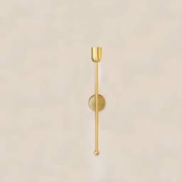 Wall Lighting Brass Candle Lamp Vanity Light Fixture, Art Sconce - Lapid Model Ranor Design #534 - thumbnail 4