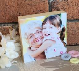 Nanny Gift, Gran Photo Block, Grandma Nana Frame, Photo, Wood Gifts For Nanny, Nanna, Block Gift