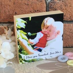 Nanny Gift, Gran Photo Block, Grandma Nana Frame, Photo, Wood Gifts For Nanny, Nanna, Block Gift - thumbnail 2