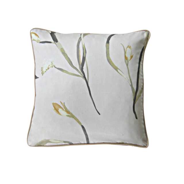Harlequin Saona Cotton Cushion Cover Ochre Linen Throw Pillow - image 1