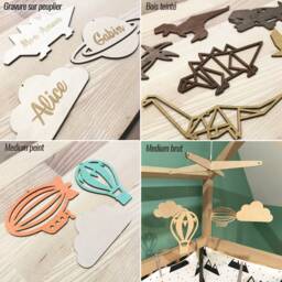 Wooden Mobile Dinosaur A/Decoration Room Child & Baby - thumbnail 4