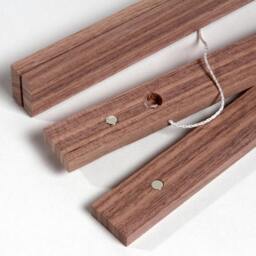 Poster Strip Din B2 - 50 cm Walnut - Din A0, A1, A2, A3, A4, A5, A6 Magnetic Gift With Magnets Wooden Frame Picture - thumbnail 2
