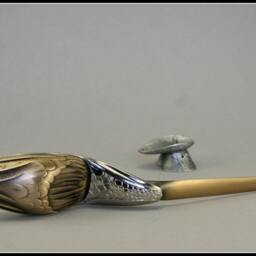 Bird Pelican Sculptural Letter Opener Functionnal Art - thumbnail 3
