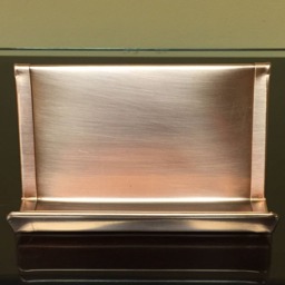 Raw Copper Desk Set Business Card & Pencil Holder Combo - thumbnail 3