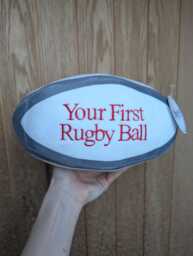 Personalised Plush Rugby Ball/First Gift - thumbnail 1