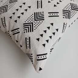 Moroccan Velvet Cushion Cover, Handmade Brocade White Pillow Case, Decorative 20''x20''/50x50 cm - thumbnail 3