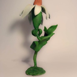 Alice in Wonderland - Flower. Handmade Polymer Clay Action Figure. Unique Collectible - thumbnail 2