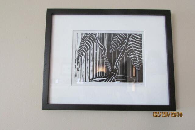 Wall Hanging, Picture, The Maple Woods Wood Block Print - image 1