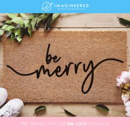 Be Merry Christmas Doormat - Lovers Funny Happy Gift Mat - thumbnail 1