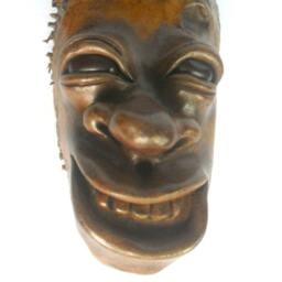 Wood Carving Spirit , Carving, Chainsaw Hand Carved Art, Sculpture Spirit, Wall Art , Wood Face - thumbnail 2