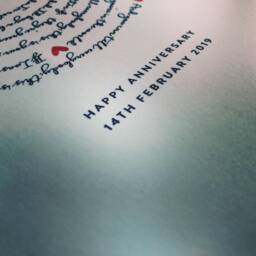 Memorable Song/Lyric Print Typography Wedding Gift Birthday Gifts For Her Customisable Anniversary - thumbnail 3