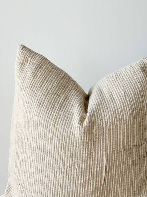 Neutral Natural Color & Fiber Pillow Cover - image 1