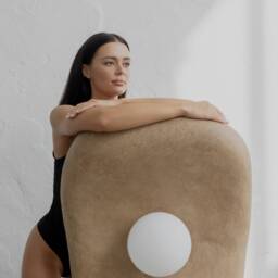 Modern Clay Floor Lamp - Zakohani Xxl, Organic Design - thumbnail 3