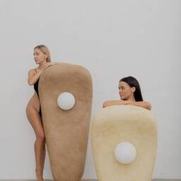 Modern Clay Floor Lamp - Zakohani Xxl, Organic Design - thumbnail 2