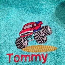 Monster Truck Towel Personalised - thumbnail 2
