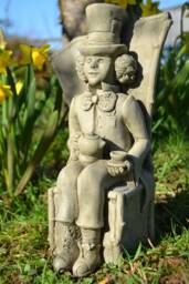 Mad Hatter - Alice in Wonderland Stone Garden Ornament