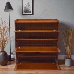 Wooden Shoe Rack Storage Shelves Organizer For Entryway Home Decor Furniture - thumbnail 3