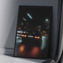 Bmw E30 Tokyo Drift Poster - Retro Night Drive Aesthetic Print A3 A2 A1 A0 Wall Decor - thumbnail 2