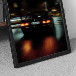 Bmw E30 Tokyo Drift Poster - Retro Night Drive Aesthetic Print A3 A2 A1 A0 Wall Decor - thumbnail 3