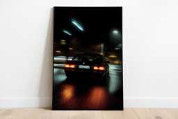 Bmw E30 Tokyo Drift Poster - Retro Night Drive Aesthetic Print A3 A2 A1 A0 Wall Decor - thumbnail 1