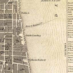 Wonderful Old Map Of Philadelphia in Sepia Tones - Wall Print On Paper Or Canvas - thumbnail 3