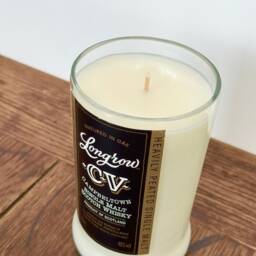 Longrow Cv Whisky Bottle Candle - Wood Sage & Sea Salt Soy Wax Campbeltown Scotland - thumbnail 2