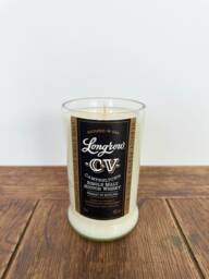 Longrow Cv Whisky Bottle Candle - Wood Sage & Sea Salt Soy Wax Campbeltown Scotland - thumbnail 1